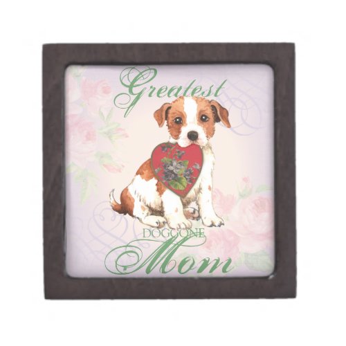 Parson Russell Terrier Heart Mom Keepsake Box