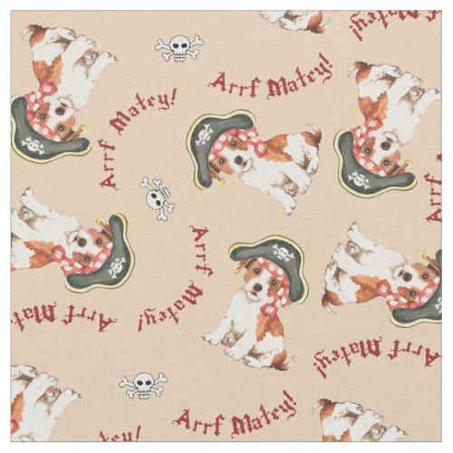 Parson Russell Terrier Pirate Fabric