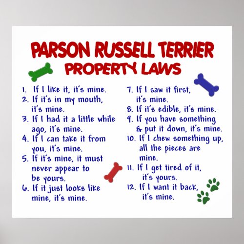 PARSON RUSSELL TERRIER PL2 POSTER