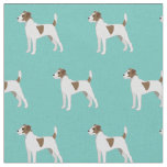 Parson Russell Terrier Silhouette Tiled - Basic Fabric