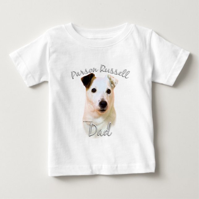 Parson Russell Terrier (smooth) Dad 2 Baby T-Shirt (Front)