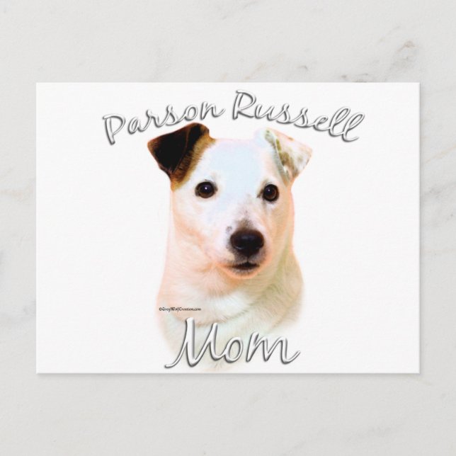 Parson Russell Terrier (smooth) Mom 2 Postcard (Front)