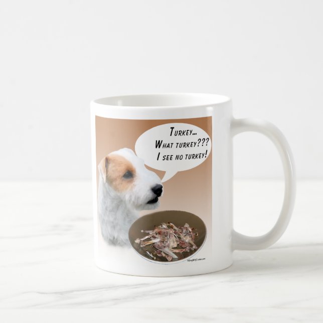 Parson Russell Terrier Turkey Coffee Mug (Right)