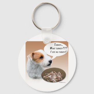 Parson Russell Terrier Turkey Keychain