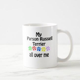 Parson Russell Terrier Walks Design Coffee Mug