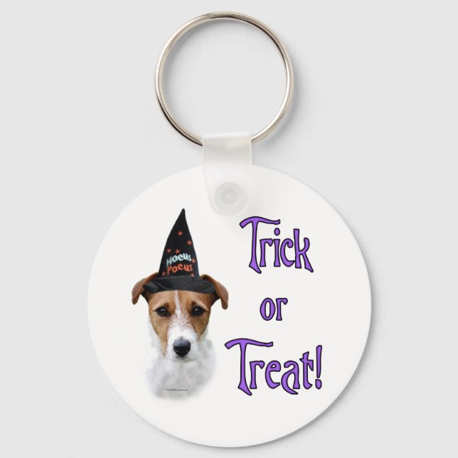 Parson Russell TerrierTrick Keychain (Front)