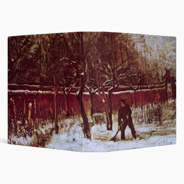 Parsonage Garden at Nuenen by Vincent van Gogh 3 Ring Binder (Background)