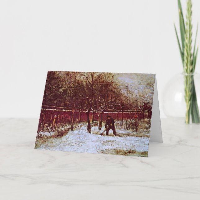 Parsonage Garden at Nuenen by Vincent van Gogh Card (Front)