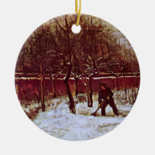 Parsonage Garden at Nuenen by Vincent van Gogh Ceramic Ornament