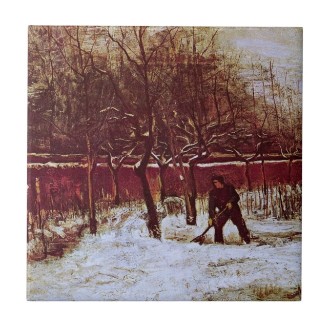 Parsonage Garden at Nuenen by Vincent van Gogh Ceramic Tile (Front)