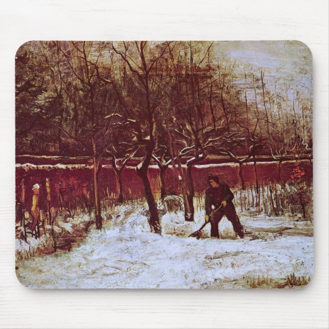 Parsonage Garden at Nuenen by Vincent van Gogh Mouse Pad (Front)