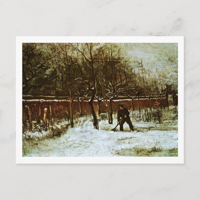 Parsonage Garden in Snow (F194)Van Gogh Fine Art Postcard (Front)
