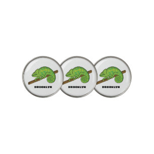 Parson's chameleon illustration golf ball marker