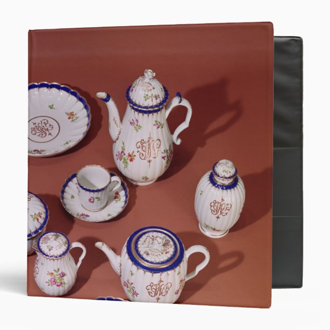 Part of a Worcester monogrammed tea service Binder (Front/Inside)