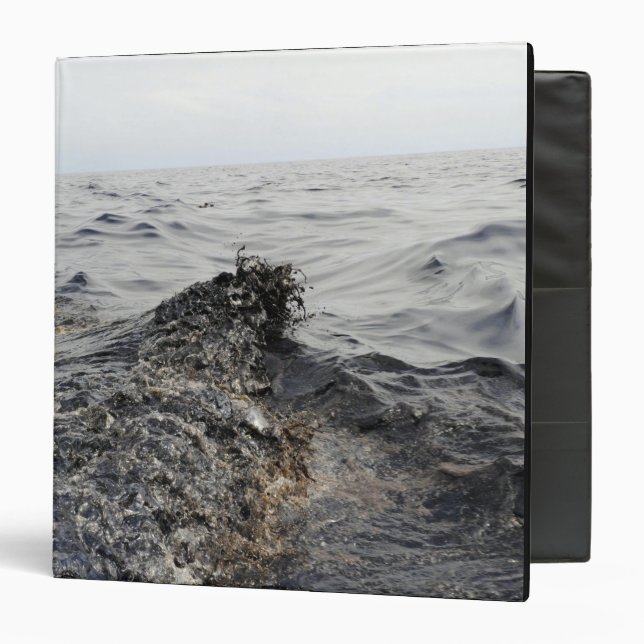 Part of an oil slick in the Gulf of Mexico 3 Ring Binder (Front/Inside)
