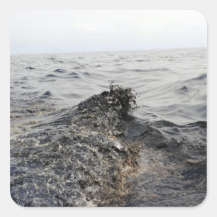 Part of an oil slick in the Gulf of Mexico Square Sticker