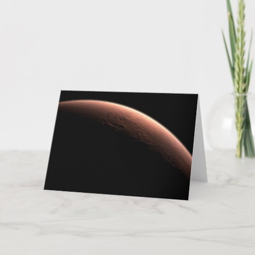 Part Of Mars At The Boundary Of Light And Dark Card