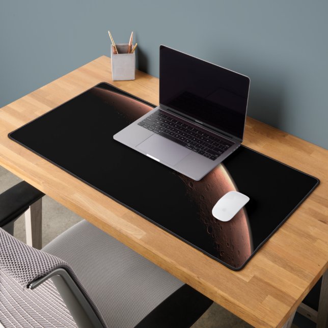 Part Of Mars At The Boundary Of Light And Dark. Desk Mat (Office 2)
