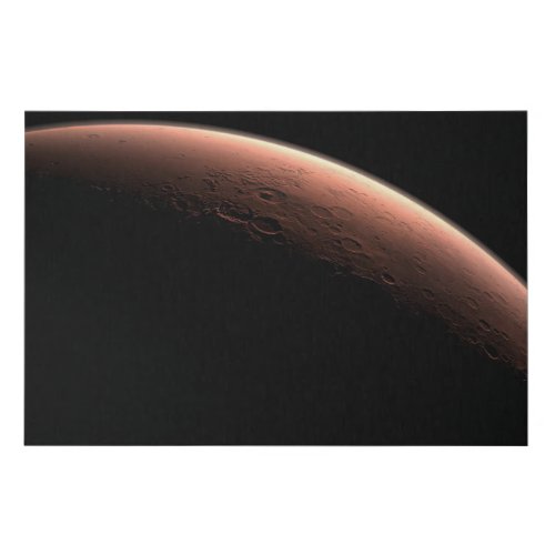 Part Of Mars At The Boundary Of Light And Dark Faux Canvas Print