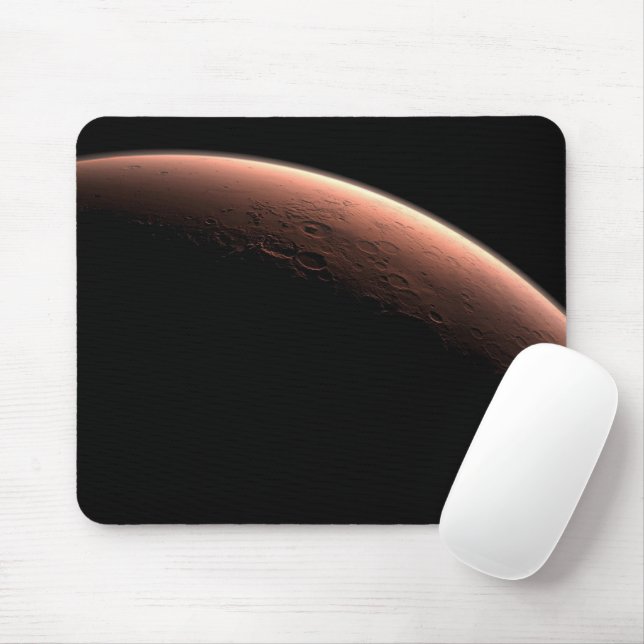 Part Of Mars At The Boundary Of Light And Dark. Mouse Pad (With Mouse)