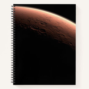 Part Of Mars At The Boundary Of Light And Dark. Notebook
