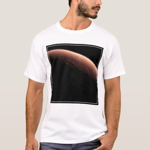 Part Of Mars At The Boundary Of Light And Dark T_Shirt