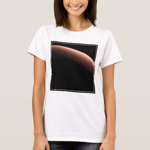 Part Of Mars At The Boundary Of Light And Dark T_Shirt