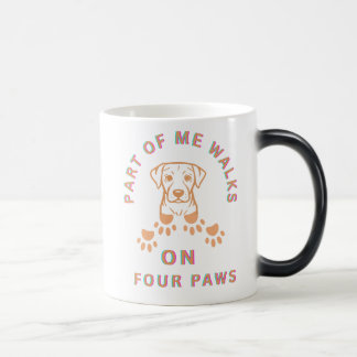 Part of me walks on four paws color morph mug