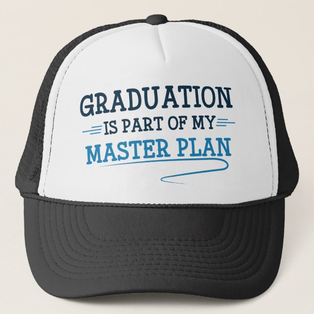 Part Of My Master Plan Trucker Hat (Front)