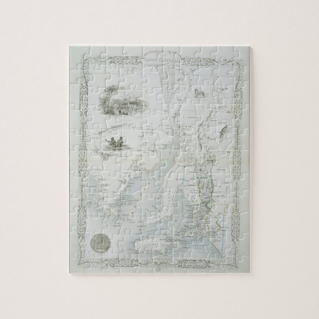 Part of South Australia, from a Series of World Ma Jigsaw Puzzle (Vertical)