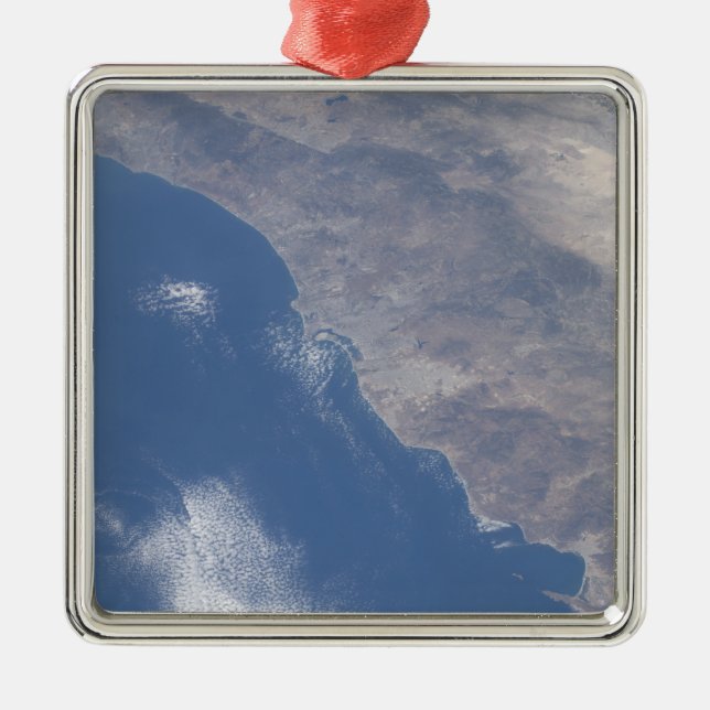 Part of southern California as seen from space Metal Ornament (Front)