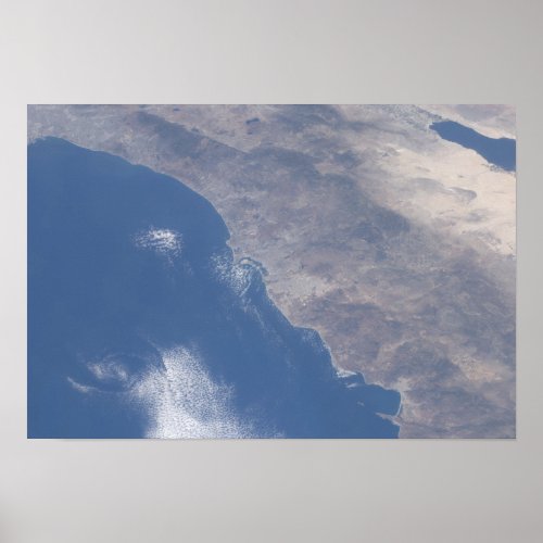 Part of southern California as seen from space Poster