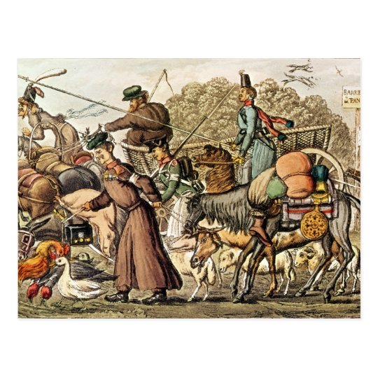 Part of the Allies Entering Paris Postcard