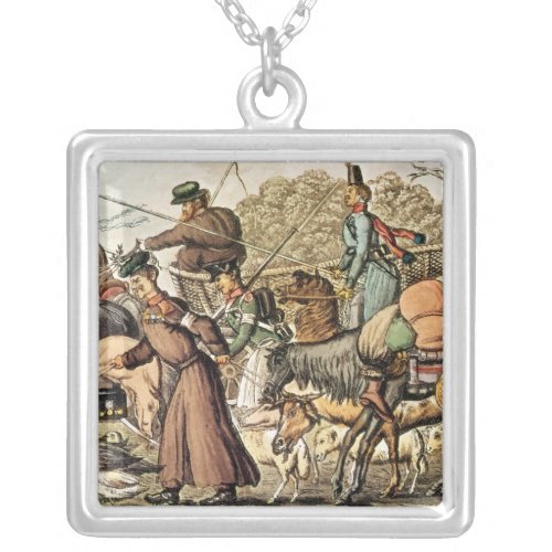 Part of the Allies Entering Paris Silver Plated Necklace