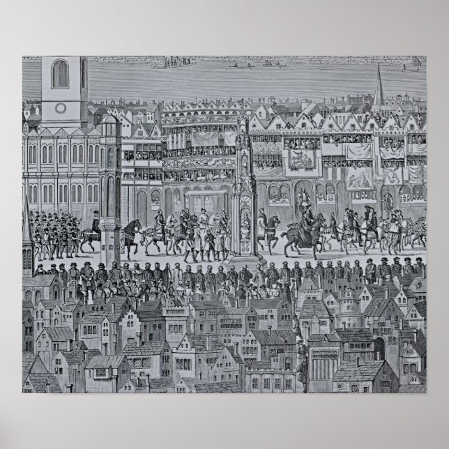 Part of the Coronation Procession of Edward VI Poster (Front)