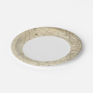 Part of the provinces of Costa Rica and Nicaragua Paper Plates