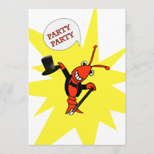 Part Party Crawfish/Lobster Invitations