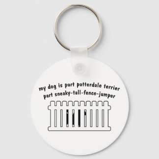 Part Patterdale Terrier Part Fence-Jumper Keychain