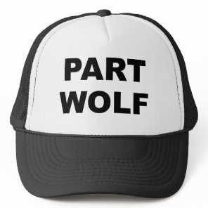 Part Wolf Trucker Hat