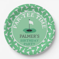 Partee Time Golfing Birthday Party Paper Plates