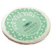 Partee Time Golfing Birthday Party Sugar Cookie (Angled)