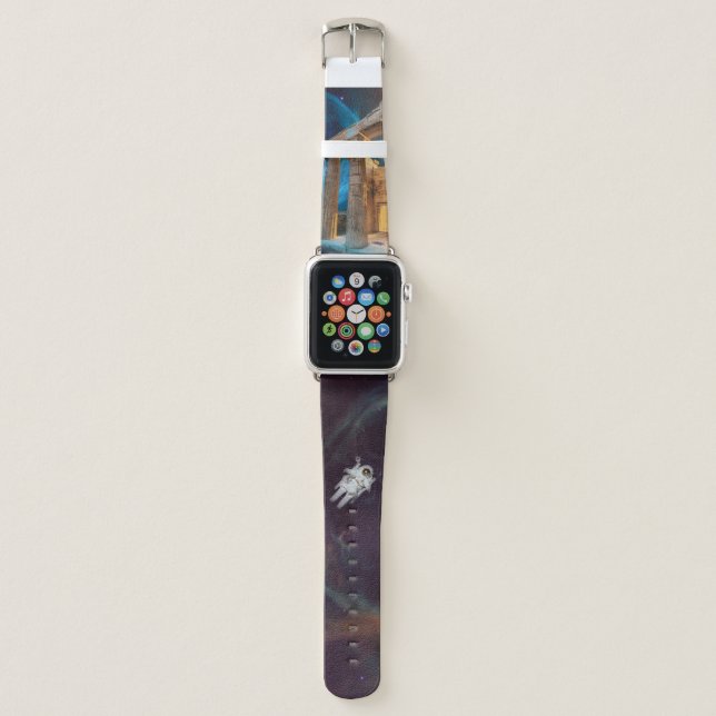Parthenon Acropolis Greece Meets Space Apple Watch Band (Front)