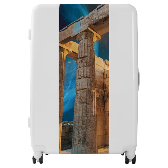 Parthenon Acropolis Greece Meets Space Luggage (Front)