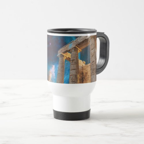 Parthenon Acropolis Greece Meets Space Travel Mug