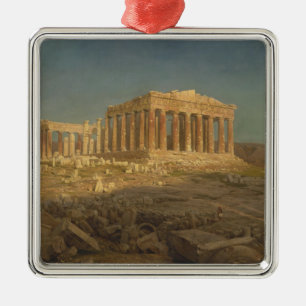 Parthenon (Ancient Greek Temple, Athens Landmark) Metal Ornament