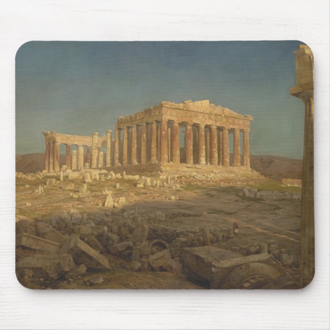Parthenon (Ancient Greek Temple, Athens Landmark) Mouse Pad (Front)