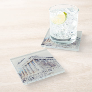 Parthenon Athens Greece Glass Coaster – Ancient