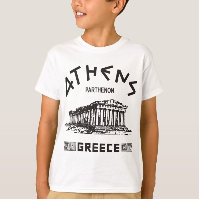 Parthenon - Athens - Greek (black) T-Shirt (Front)