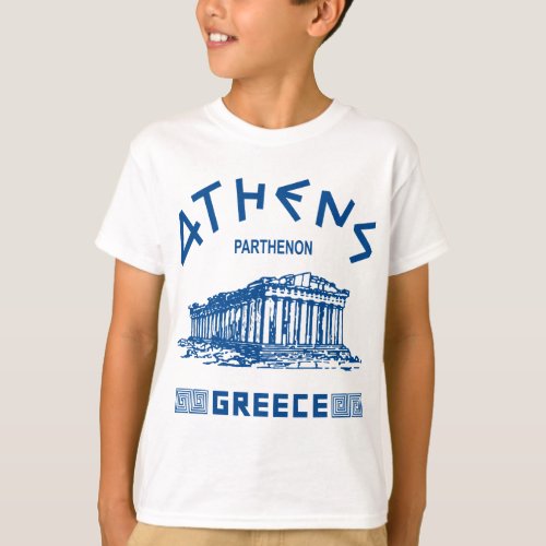 Parthenon _ Athens _ Greek blue T_Shirt