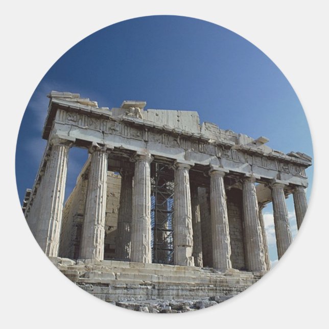 Parthenon Classic Round Sticker (Front)